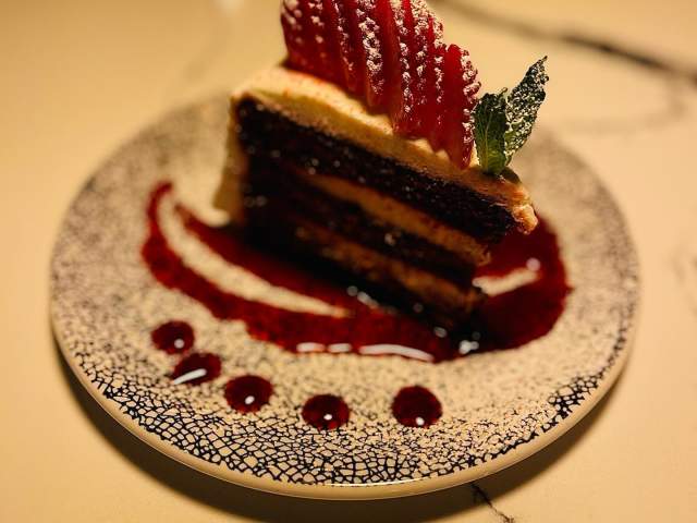 Delectable dessert from Entre Nous, a speakeasy in downtown Greenville, SC.