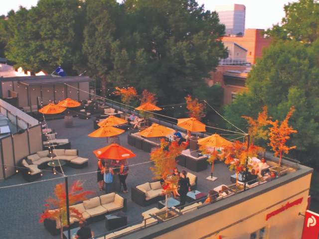 Rooftop of SIP Whiskey & Wine
