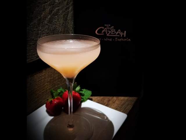 The "Rhum Dower" cocktail from The Cazbah restaurant in downtown Greenville, SC.