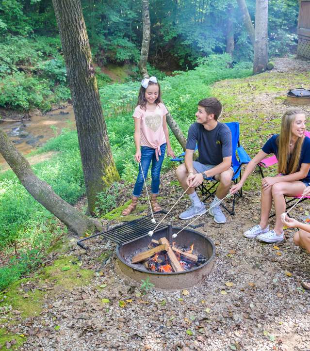 Creekside Campfire at KOA