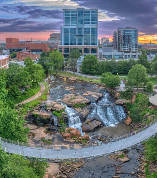 Downtown Greenville, SC Sunrise