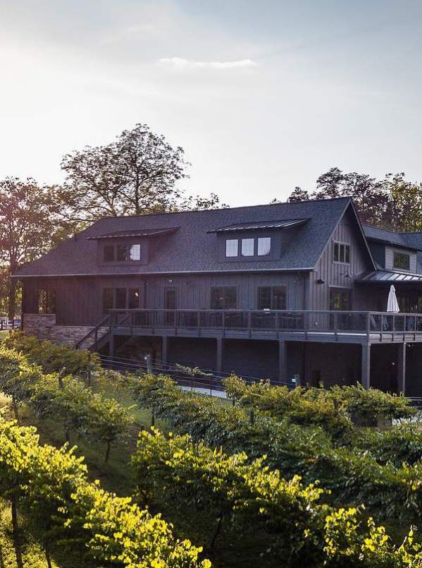 City Scape Winery and its vineyards bask in the sunshine in Pelzer, SC.