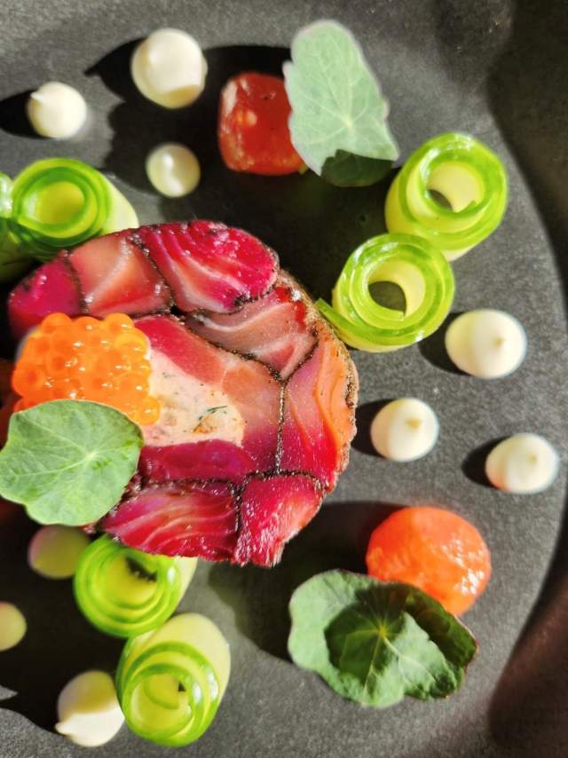 A plated dish at The Anchorage Restaurant.