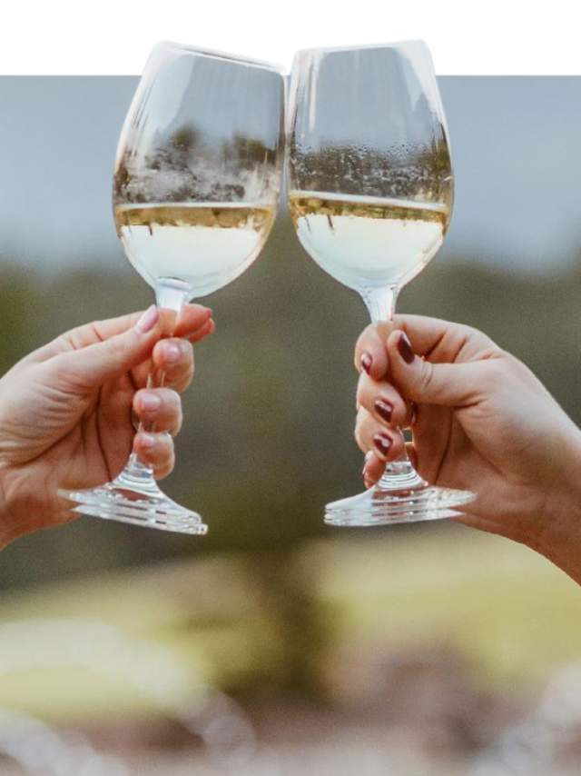 Wine glasses toasting at a euphoria event