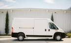 White industrial van for rent through Griff Grip & Electric