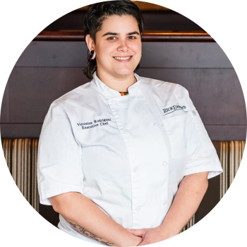 Professional headshot of Chef Veronica Rodriguez, Rick Erwin's Greer
