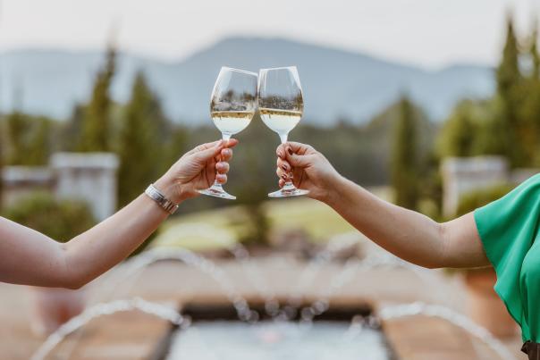 People cheers there wine at Euphoria 2018