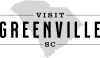 VisitGreenvilleSC Corporate Logo with Transparent State - Black Version