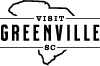 VisitGreenvilleSC Corporate Logo with State Outline - Black Version
