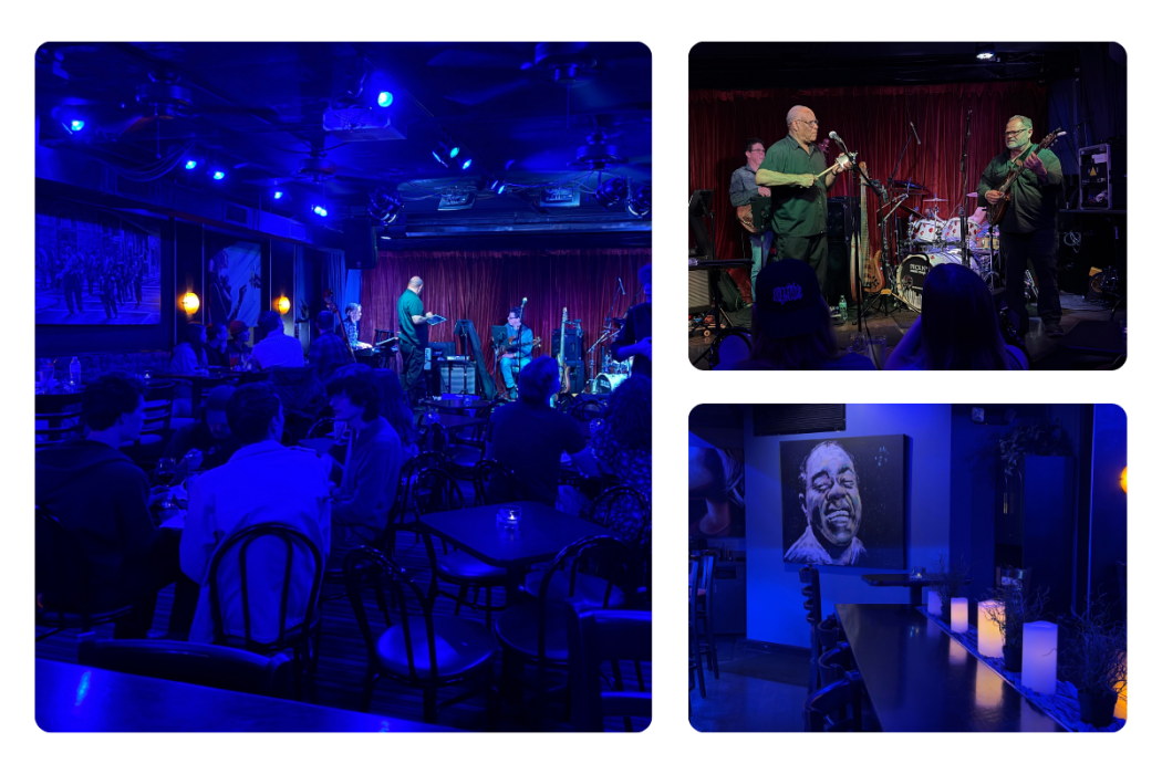 Collage of Marissa Strang's Photos from Black Culture Itinerary, Live Music Venues featuring Blues Boulevard Jazz