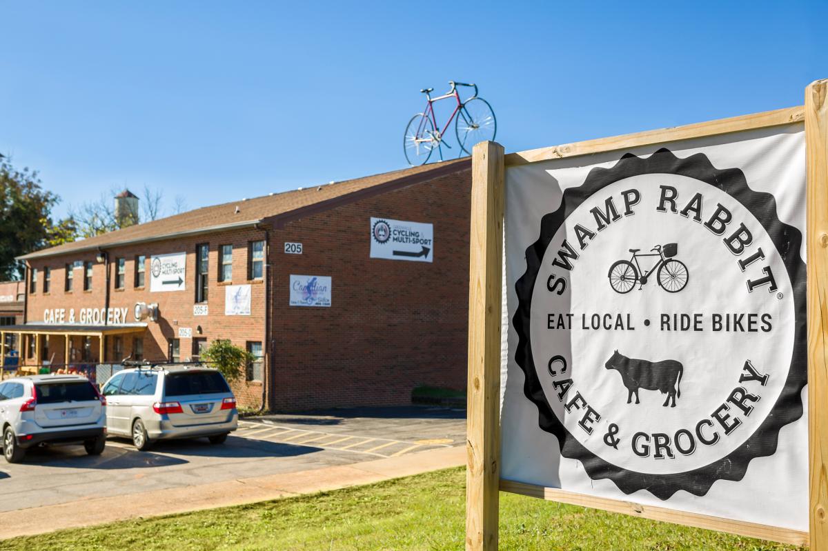 Exterior of Swamp Rabbit Cafe and Grocery