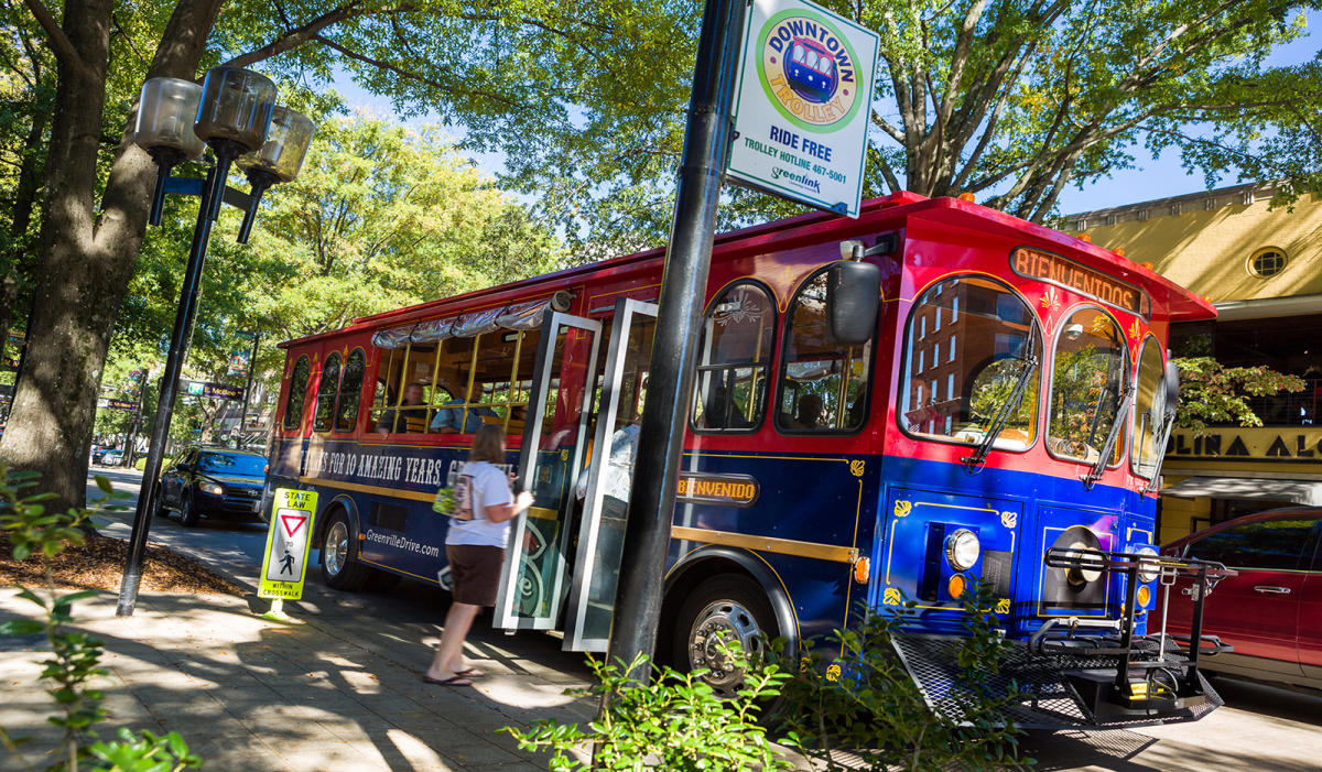 Downtown Trolley | VisitGreenvilleSC, image size:1200x701