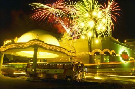 SandCastle with Fireworks