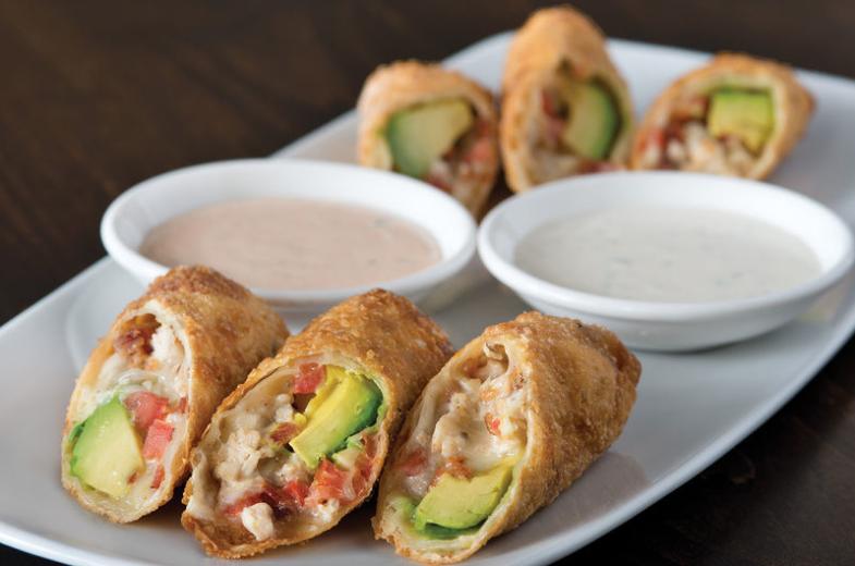 Avocado Club Egg Rolls