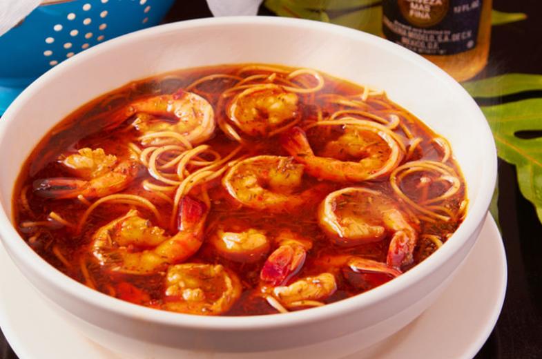Beachin' Shrimp with Angel Hair Pasta