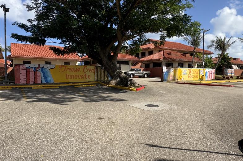 Hagåtña Mural, CHamoru Village - 1