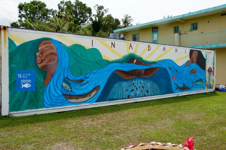 Malesso' Mural, Merizo Super Market