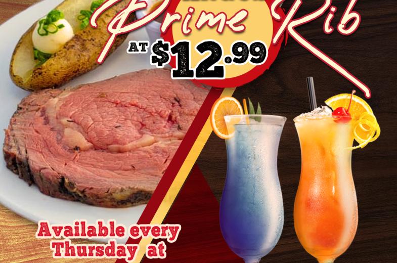 Thursday's Angus Prime Rib Special