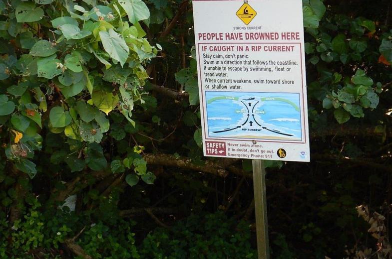 Guam NWR - Signs - Water Current