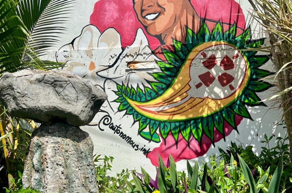 Hågat Mural, 158 S Santa Cruz Street