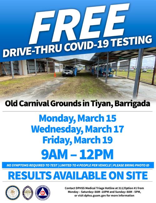 FREE Covid Testing 3.17