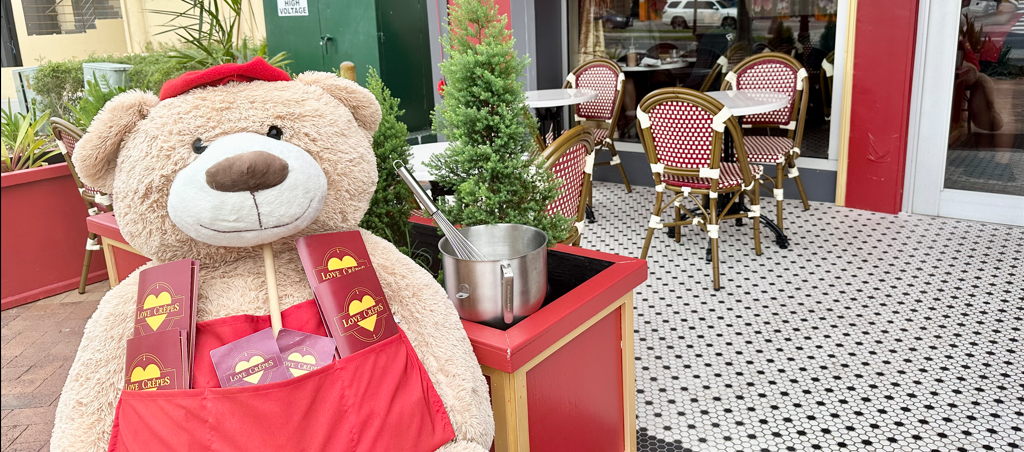 タモンにオープンしたクレープ屋さん、ラブ♡クレープ