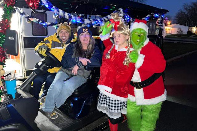 Fire & Lights Christmas Display