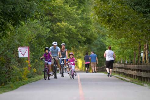 Monon Trail - Family on the MononPhoto by: Zach Dobson - 2012 Fall Photography