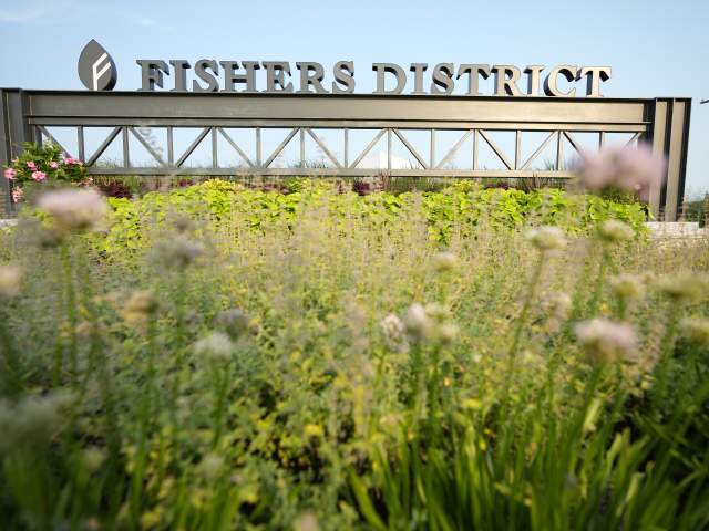 Fishers District sign