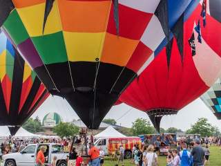 Jupiter Flights Balloon Festival at Conner Prairie in Fishers, Indiana