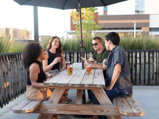 Fishers District patio table
