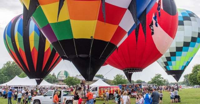 Jupiter Flights Balloon Festival at Conner Prairie in Fishers, Indiana