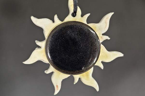 Eclipse sun ornament