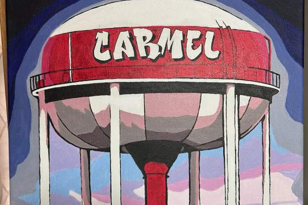 Eclipse at Carmel Water Tower