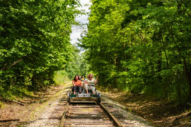 Peaceful and Active Fun: Pedal the Rails at Forest Park, Indiana