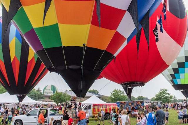 Jupiter Flights Balloon Festival at Conner Prairie in Fishers, Indiana