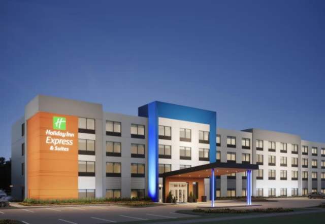 Exterior of the Holiday Inn Express & Suites Westfield
