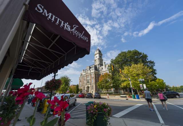 Accessibility in charming downtown Noblesville, IN