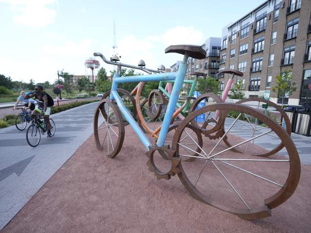 Monon Trail bike art