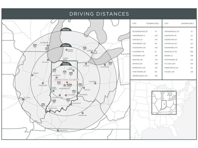 Hamilton County Drive Map