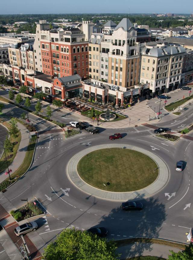 Carmel City Center roundabout