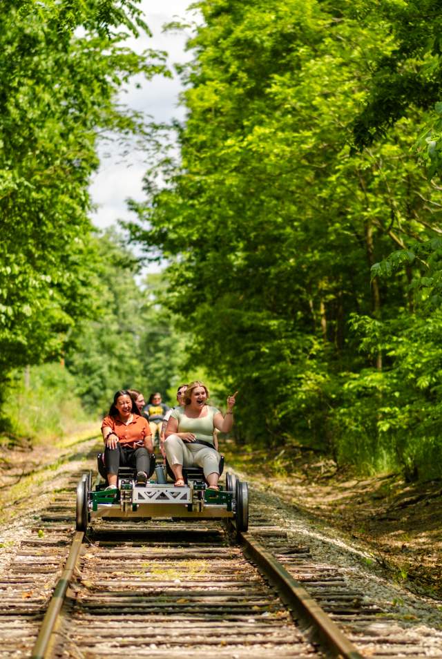 Peaceful and Active Fun: Pedal the Rails at Forest Park, Indiana