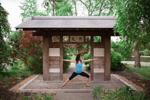 Yoga Japanese gardens