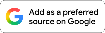 Google graphic encouraging users to add a website as a preferred source on Google, featuring the Google logo and the text “Add as a preferred source on Google.”