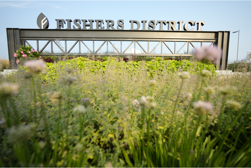 Fishers District sign