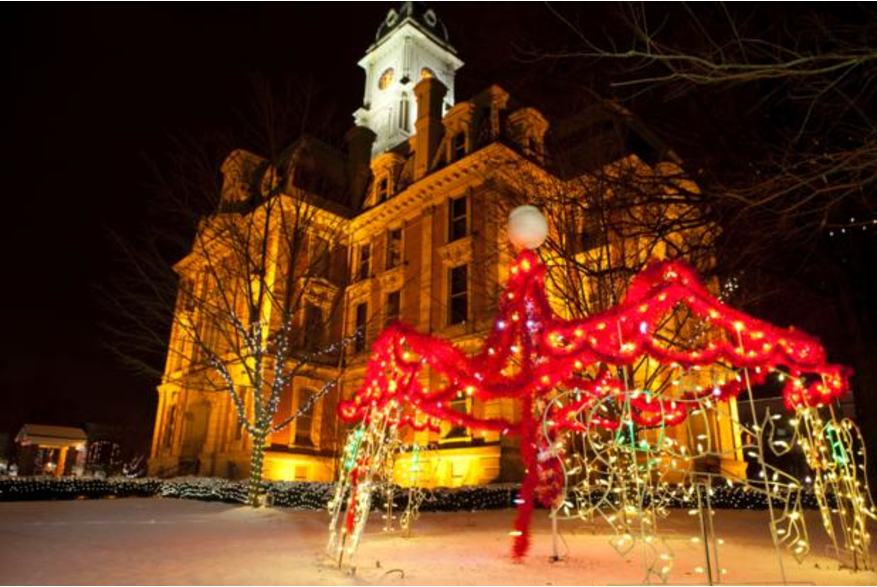 Christmas Lights In Downtown Noblesville