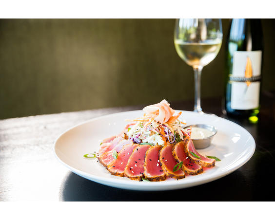 The blackened ahi-tuna at Cooper's Hawk.