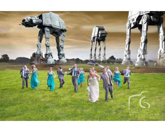 GudePro Photography & Video - Wedding Party Action Shot