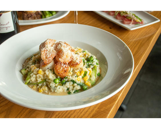 A wonderful shrimp dish at Cooper's Hawk.