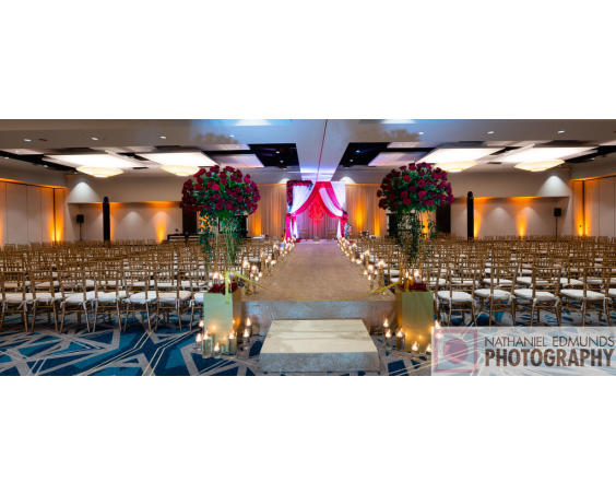 Wedding Reception Setup at Embassy Suites Plainfield Indiana